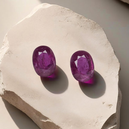 MOZAMBICAN HEATED RUBY PAIR