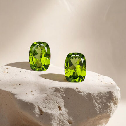 NATURAL PERIDOT PAIR