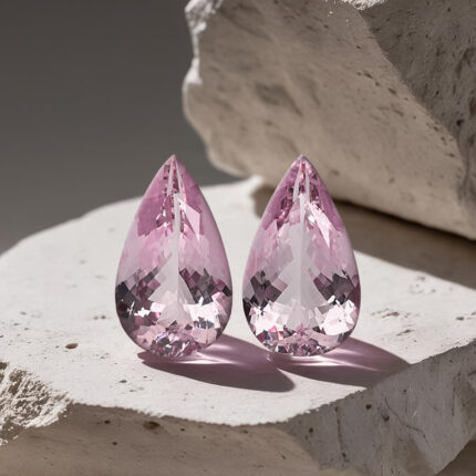 NATURAL MORGANITE PAIR