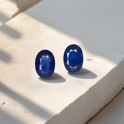 SRILANKAN HEATED BLUE SAPPHIRE PAIR