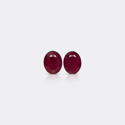 MOZAMBICAN HEATED RUBY PAIR