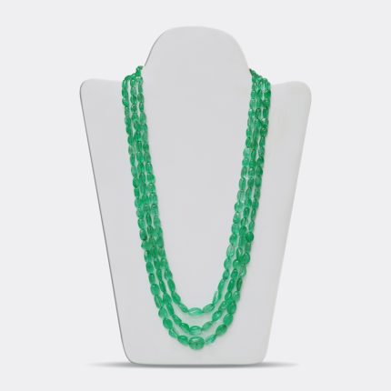 COLOMBIAN EMERALD TUMBLE BEADS