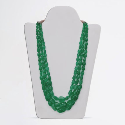 RUSSIAN EMERALD TUMBLE BEADS