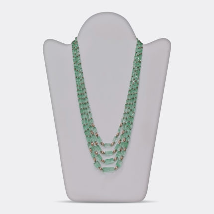 RUSSIAN EMERALD FACETED PIPE BEADS