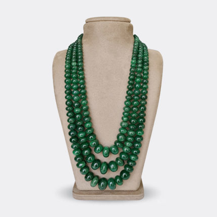 EMERALD RONDELLE BEADS