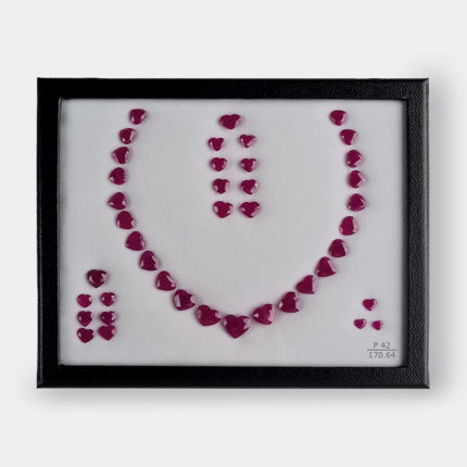MOZAMBICAN RUBY HEATED HEART LAYOUT