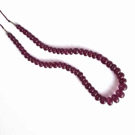 MOZAMBICAN RUBY HEATED RONDELLE BEADS