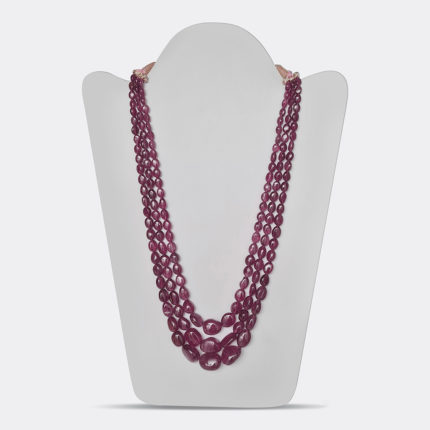 RUBELLITE TUMBLE BEADS