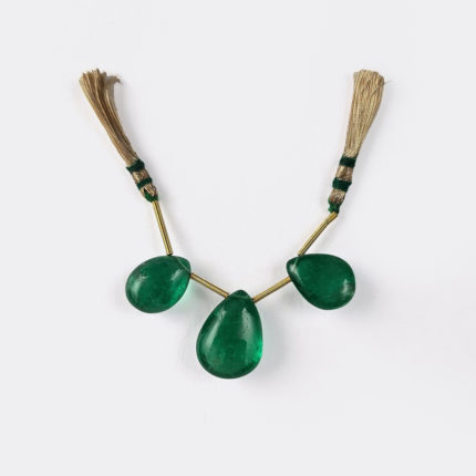 ZAMBIAN EMERALD FLAT DROP 3 PC SET