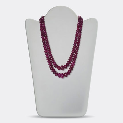 BURMESE RUBY UNHEATED RONDELLE BEADS