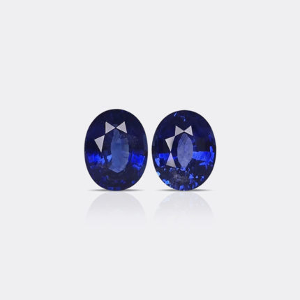 SRILANKAN HEATED BLUE SAPPHIRE PAIR