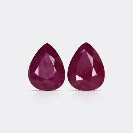 MOZAMBICAN HEATED RUBY PAIR
