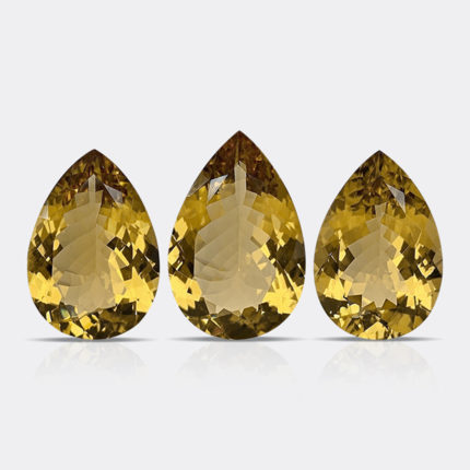 NATURAL YELLOW BERYL 3 PC SET