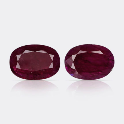 MOZAMBICAN HEATED RUBY PAIR