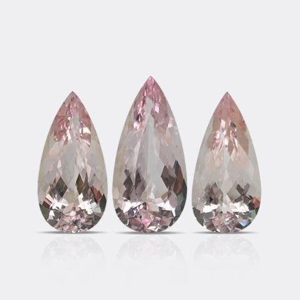 NATURAL MORGANITE 3 PC SET